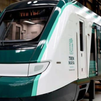 Listo el primer convoy del Tren Maya, sale de Ciudad Sahagún a Cancún