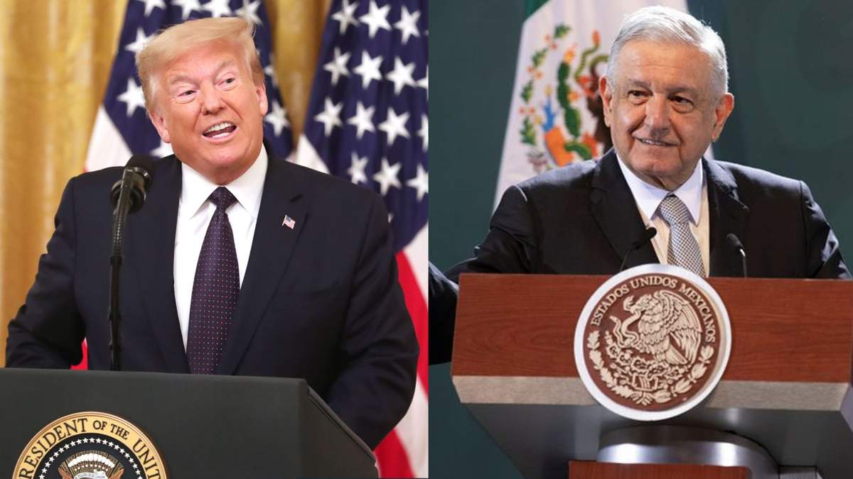 El presidente López Obrador aseguró que las acciones contra Trump son para que no aparezca en la boleta electoral.