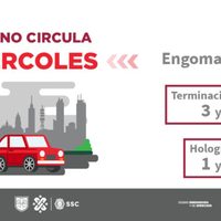 Este miércoles, este engomado no circula en CDMX