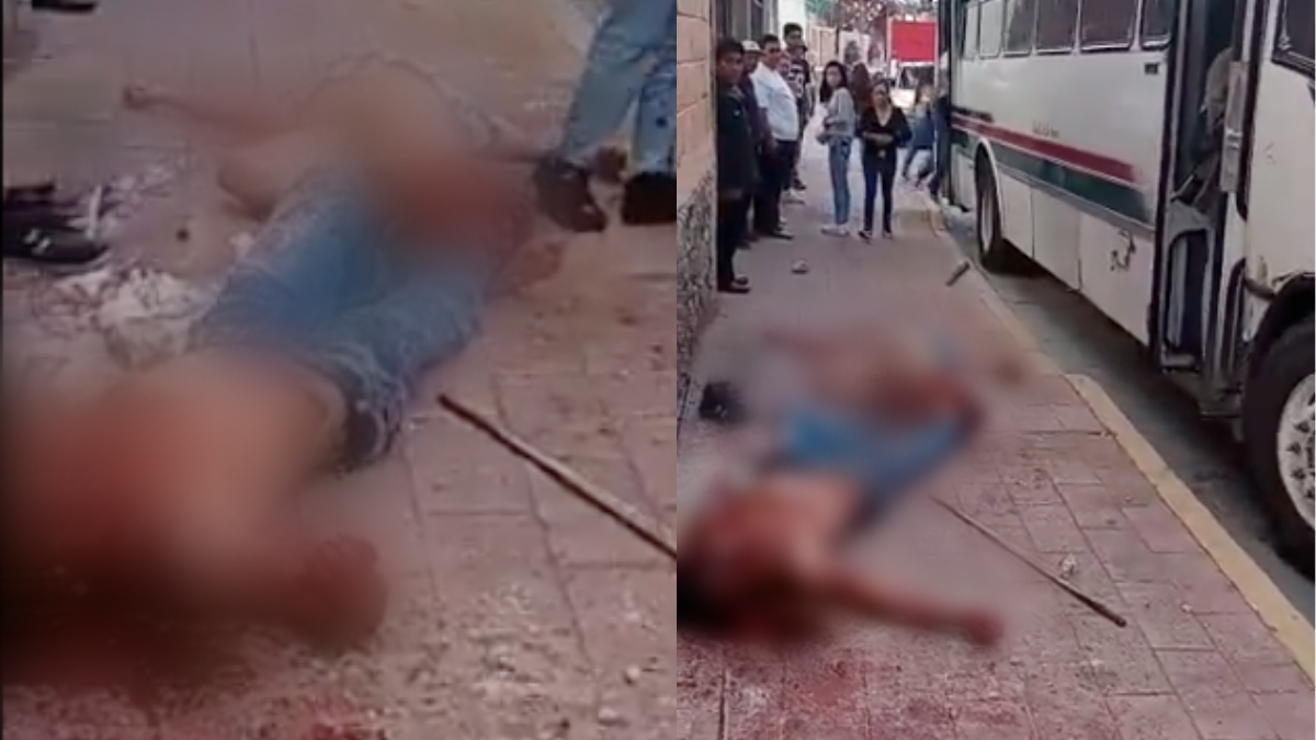 VIDEO Vecinos de Ecatepec matan a asaltante de camiones y dejan otro herido. Foto: Capturas