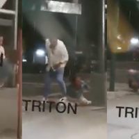 VIDEO Hombre golpea fuertemente a una mujer en Santa María La Ribera