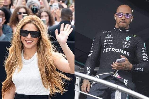 Seguramente, tras el Gran Premio de Silverstone, Shakira y Lewis Hamilton festejaron por el podio del británico