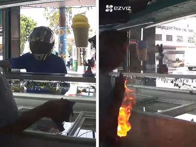 Adulto mayor víctima de extorsionadores: video muestra como le prenden fuego