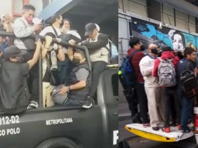 VIDEOS Por explosión en el Metro CDMX pasajeros abordan patrullas y camiones