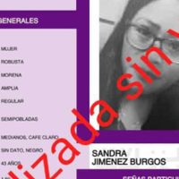 FEMINICIDIO: Sandra Jiménez Burgos apareció MUERTA