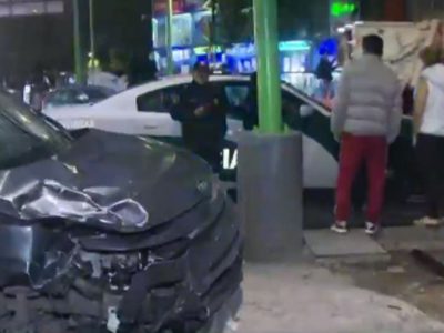 Este accidente dejó dos lesionados en CDMX