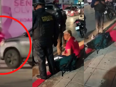 VIDEOS Captan a luchador Shocker borracho y golpeando autos en Chiapas