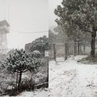 ¡Blanca navidad! Hubo nieve en tres alcaldías