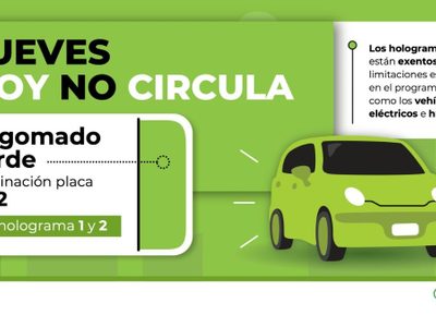 Mira que placas no circulan este primer jueves decembrino
