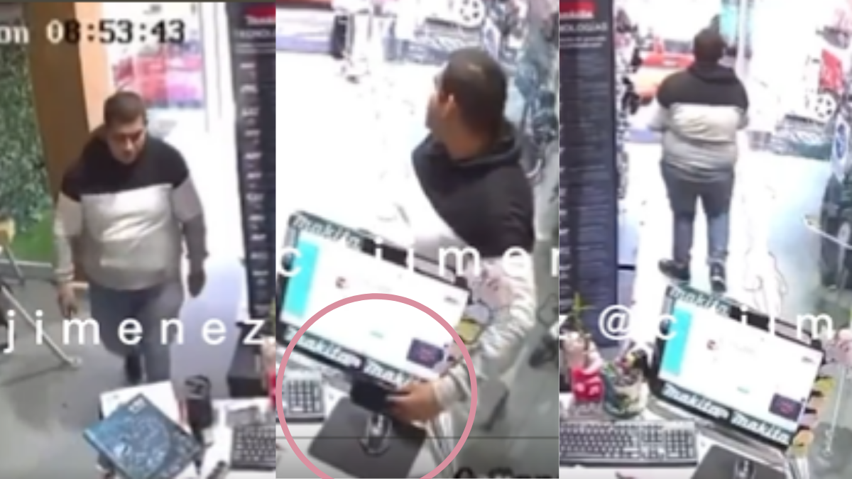 VIDEO Hombre finge comprar pero roba celular en una ferretería de Azcapotzalco. Foto: Carlos Jiménez