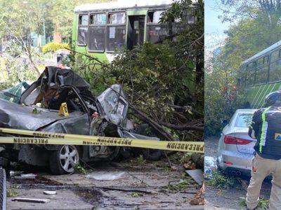 RTP sin frenos choca y deja un muerto en Lomas de Santa Fe