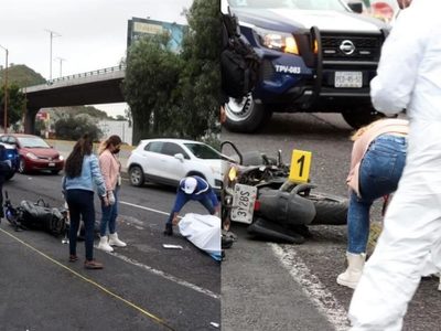 Motociclista muere en Tlalnepantla, fue arrollado