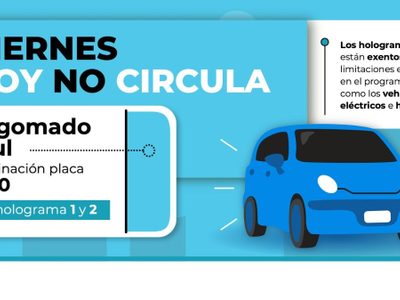 Este primer viernes de mes respeta este Hoy no circula