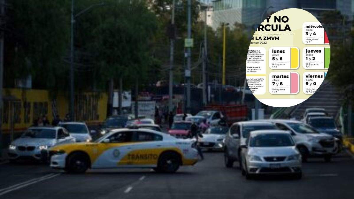 Estas placas no circulan este jueves