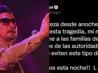 León Larregui homenajea así a mujeres que murieron al caer a coladera