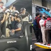 VIDEOS Por explosión en el Metro CDMX pasajeros abordan patrullas y camiones