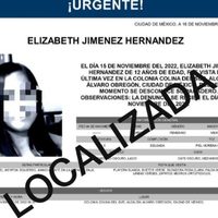 En Pachuca encontraron a Elizabeth Jiménez SANA Y SALVA