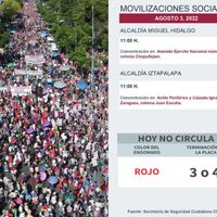¿Cuáles son las manifestaciones que habrá este miércoles 3 de agosto?