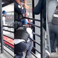 VIDEO ¡Héroes sin capa! Policías evitan suicidio de mujer en Metrobús CDMX