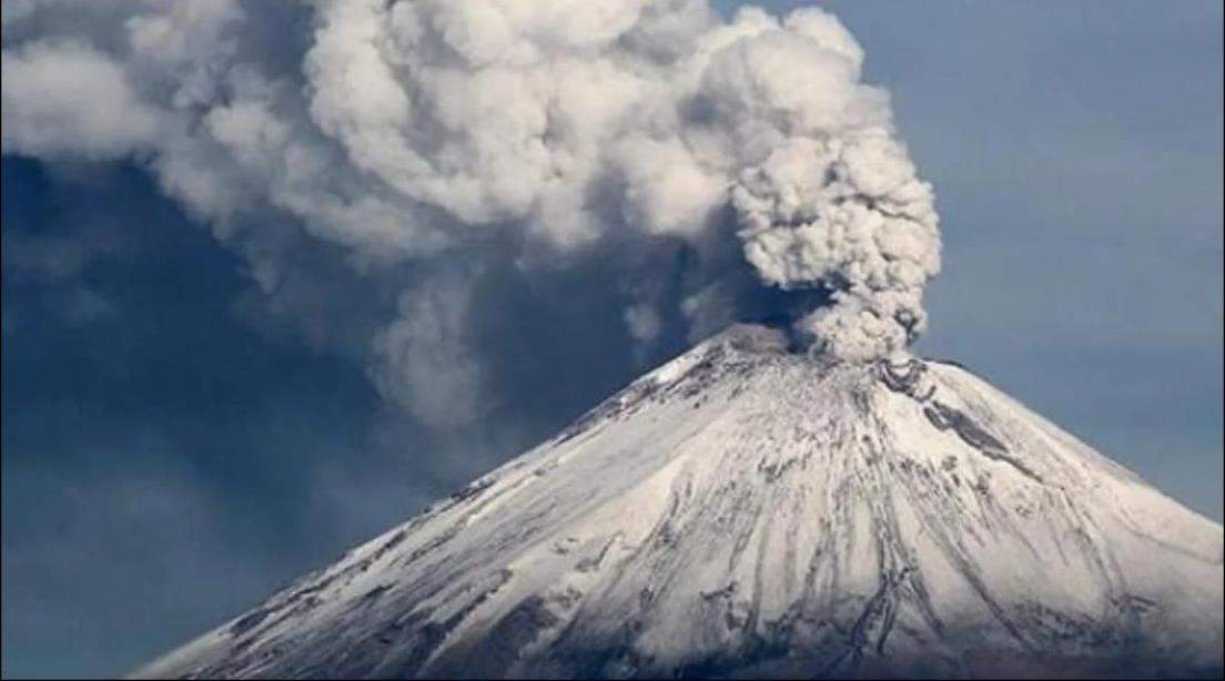 Emiten Alerta por ceniza del Volcán Popocatépetl en la CDMX. Foto: Gobierno de México