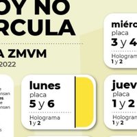 Este jueves no circulan estas placas y engomados en CDMX