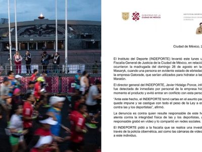 En maratón CDMX dieron bebidas con alcohol, conoce la sanción
