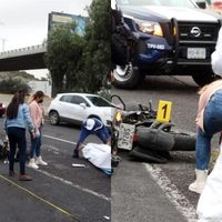 Motociclista muere en Tlalnepantla, fue arrollado