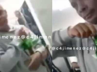VIDEO Cachan a trabajadores del IMSS tomando alcohol en velatorios