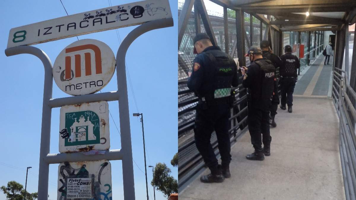 SUICIDIO Hombre de lanza a las vías en la estación Iztacalco del Metro CDMX. Foto: Especial