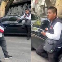 VIDEO Trabajadores de Valet Parking extorsionan clientes en la Roma