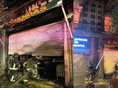 VIDEO Incendio consume icónica Taquería Arandas del Centro Histórico CDMX