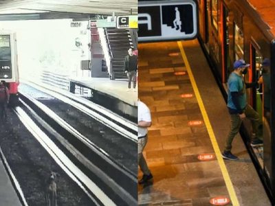 Por salvar a perrito de las vías del tren arrestaron a este hombre en CDMX