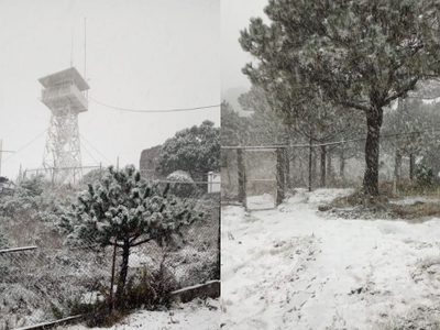 ¡Blanca navidad! Hubo nieve en tres alcaldías