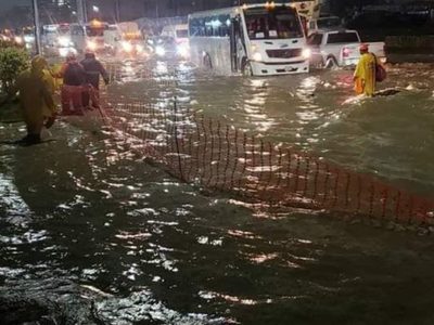 Así quedó de inundada la refinería DOS BOCAS tras lluvias