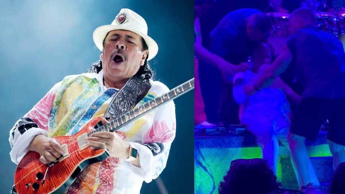 Carlos Santana se desmayó durante un concierto en Michigan, Estados Unidos. Foto: Rolling Stone