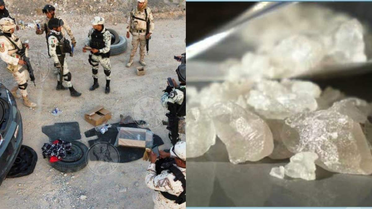 Las personas transportaban la droga en un auto