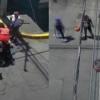 VIDEO Policía detiene a sujetos que asaltaron a repartidor de DiDi
