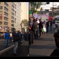 Transportistas bloquean calles de CDMX en el centro