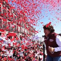 Así fue la vistia de Delfina Gómez a Nezahualcóyotl