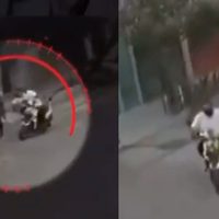 VIDEO ¡Mano larga! Hombre en motoneta da nalgadas a mujeres en Ecatepec
