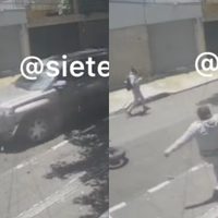 VIDEO Hombre atropella a los asaltantes que le robaron 100 mil pesos