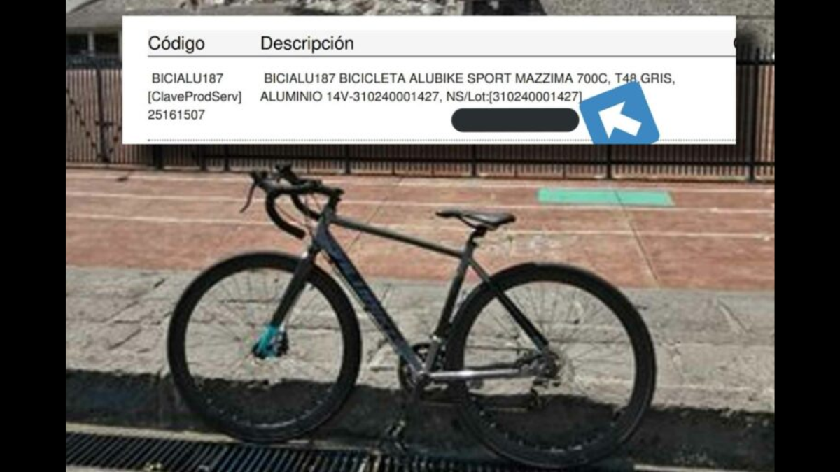La bicicleta fue robada en CDMX con un nuevo protocolo