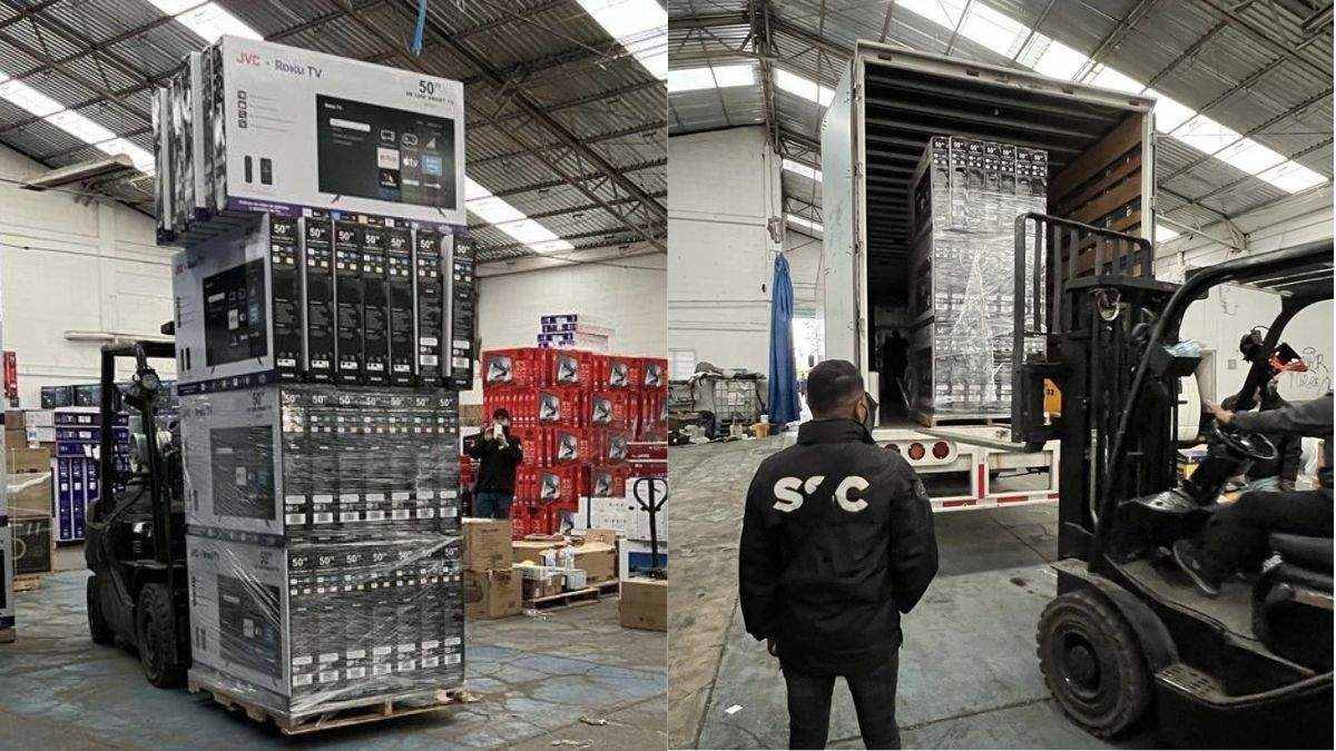 Así fue en CDMX policías recuperaron pantallas robadas que valen más de 18 millones de pesos