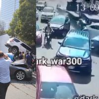 VIDEO Fuerte choque en la México-Toluca deja autos encimados