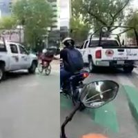 VIDEO Supuesta patrulla atropella a ciclista en Insurgentes y huye