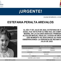 ALERTA AMBER: Desapareció Estefanía Peralta, menor de 6 años