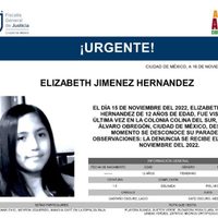 Autoridades se disculpan con padres de Elízabeth Jiménez por decir que su desaparición fue voluntaria