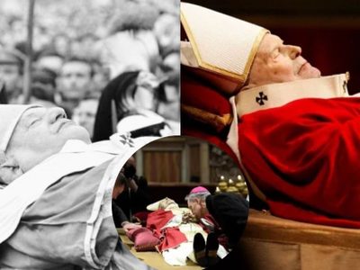 Por esta razón muestran el cuerpo de los Papas fallecidos