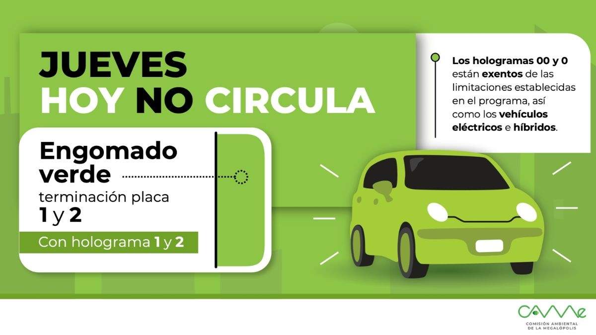 Conoce los hologramas permitidos con este Hoy No Circula de hoy
