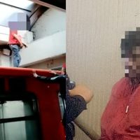 VIDEO Hombre drogado sube al techo del Metro Indios Verdes y casi escapa